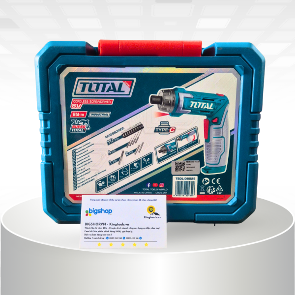 Máy siết vặn vít dùng pin Lithium 8V TOTAL TSDLI08025