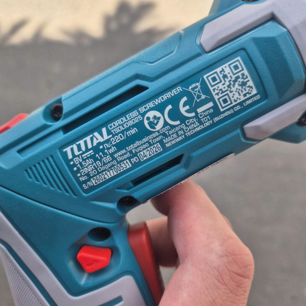 Máy siết vặn vít dùng pin Lithium 8V TOTAL TSDLI08025