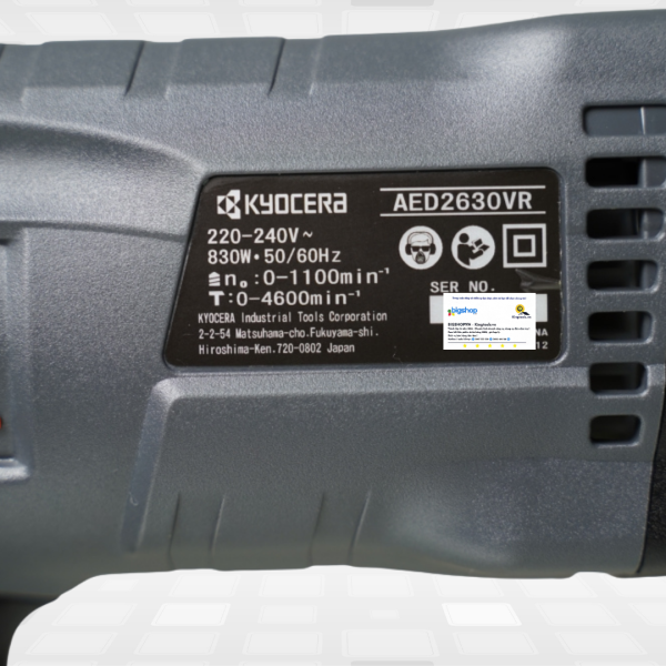 Máy khoan búa bê tông KYOCERA AED2630VR (Công suất 830W)