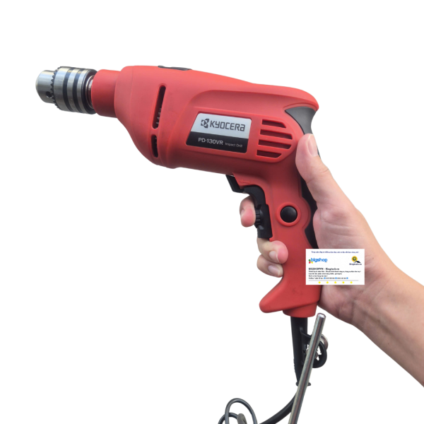 Máy khoan điện cầm tay KYOCERA PD-130VR (Công suất 650W, mũi 13mm)