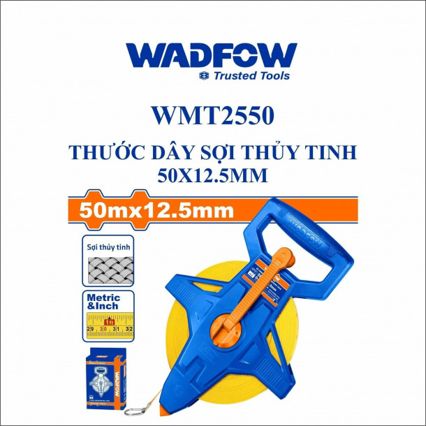 Thước dây sợi thủy tinh WADFOW WMT2550 50mx