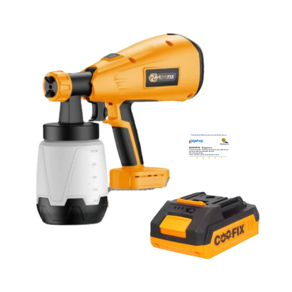 Súng phun sơn dùng pin Coofix CF-CSG004 (CS 700W, bình 800ml)