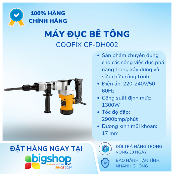 Máy đục bê tông Coofix CF-DH002 (CS 1300W)