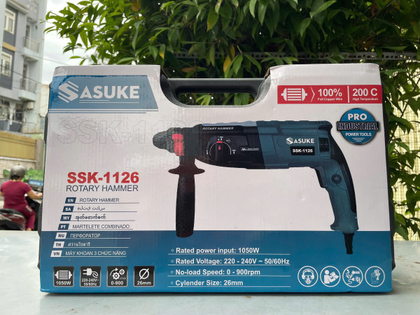 Máy khoan đục 3 chức năng Sasuke SSK-1126, cs 1050W