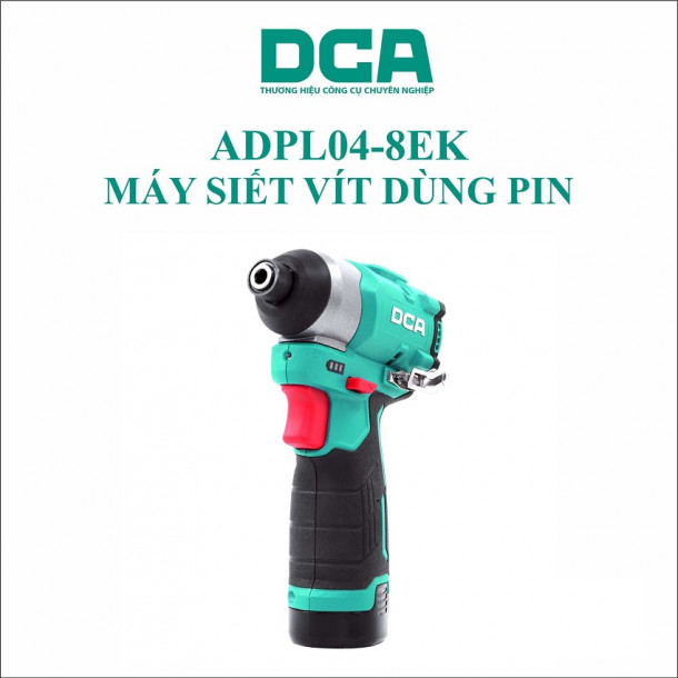 Máy siết vít dùng pin DCA ADPL04-8EK, 2pin 12, 1 sạc
