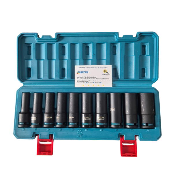 Bộ 10 đầu tuýp Deep Impact DR 1/2 inch TOTAL THKISD12102L