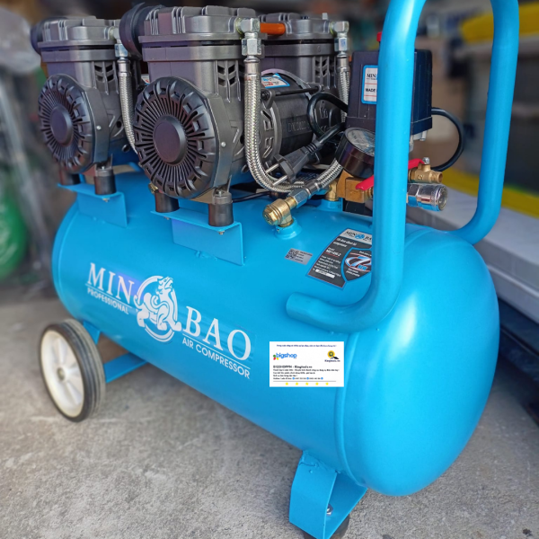 Máy nén khí không dầu 50L MINBAO MBKD-50L (Công suất 1300W)