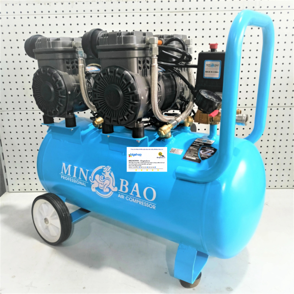Máy nén khí không dầu 50L MINBAO MBKD-50L (Công suất 1300W)