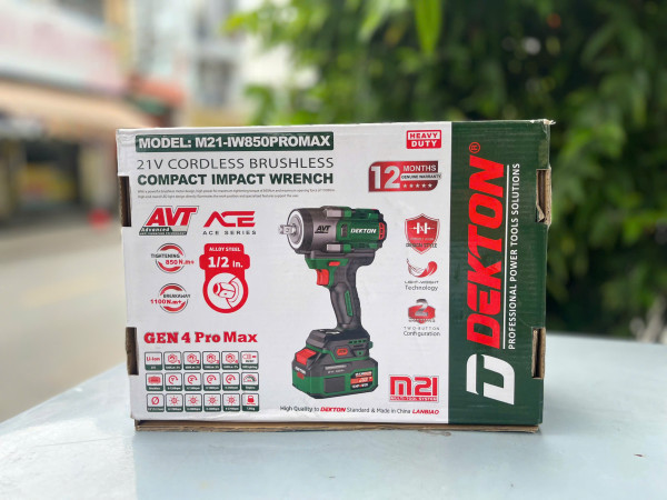   Thân máy khoan bu lông dùng pin 21V Dekton M21-IW850PROMAX