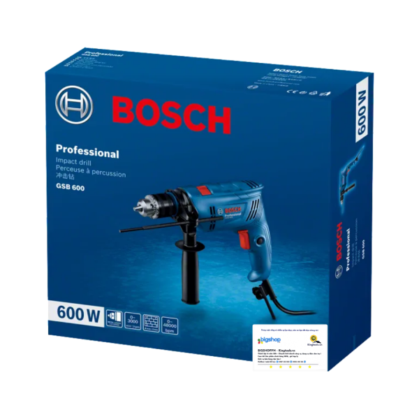 Máy khoan động lực 600W Bosch GSB 600 (Set 100 phụ kiện)