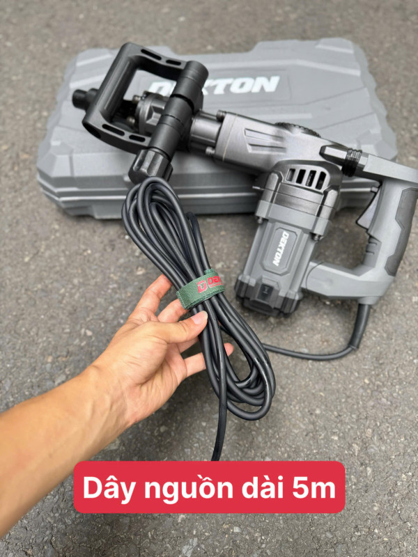 Máy đục bê tông Dekton DK-DH3505PRO (Màu Xám) , CS 1500W, chống rung, mũi 17mm