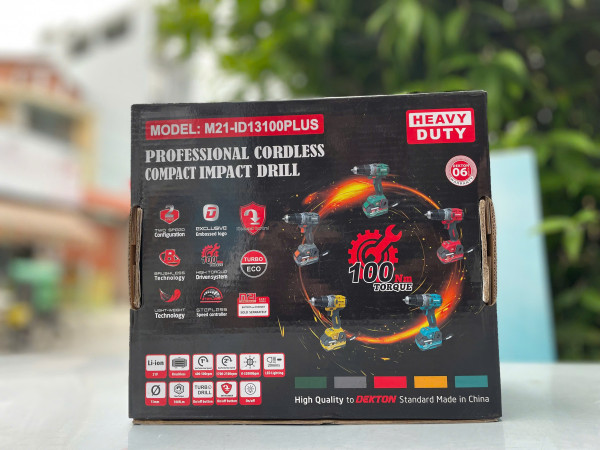 Thân máy khoan pin động lực Dekton M21-ID13100PLUS, 100N