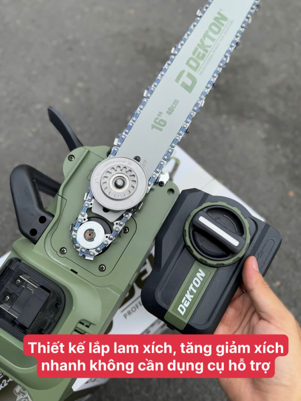 Thân Máy Cưa Xích Pin 42V Dekton M21x2-CX16XPRO ( Chưa Pin & Sạc )