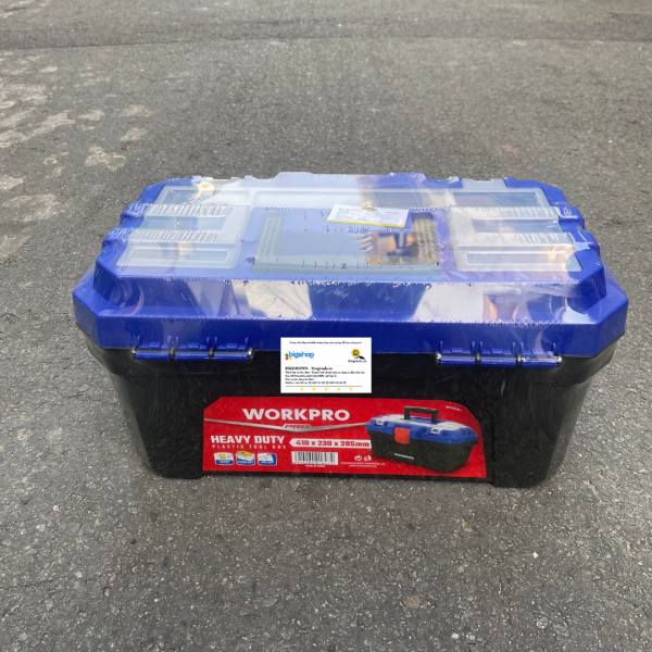 Thùng đồ nghề bằng nhựa, kích thước 410mm (16 inches) WORKPRO WP283001