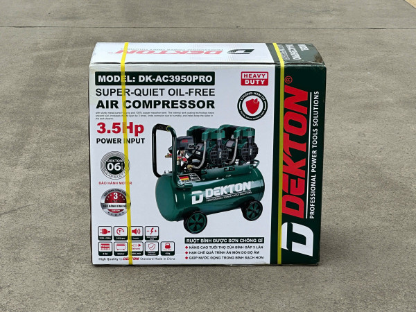 Máy nén khí không dầu 3.0Hp Dekton DK-AC3950PRO, 50 LÍT, 3.5HP