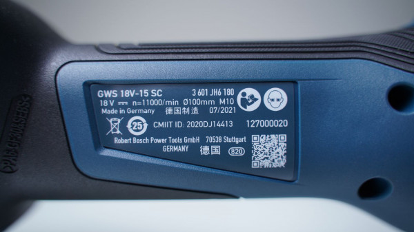 Máy mài góc dùng pin Bosch GWS 18V-15 SC  (Chưa kèm Pin & Sạc)
