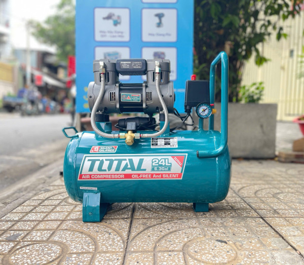 Máy nén khí không dầu Total TCS1110242T, 24L, CS 1100W