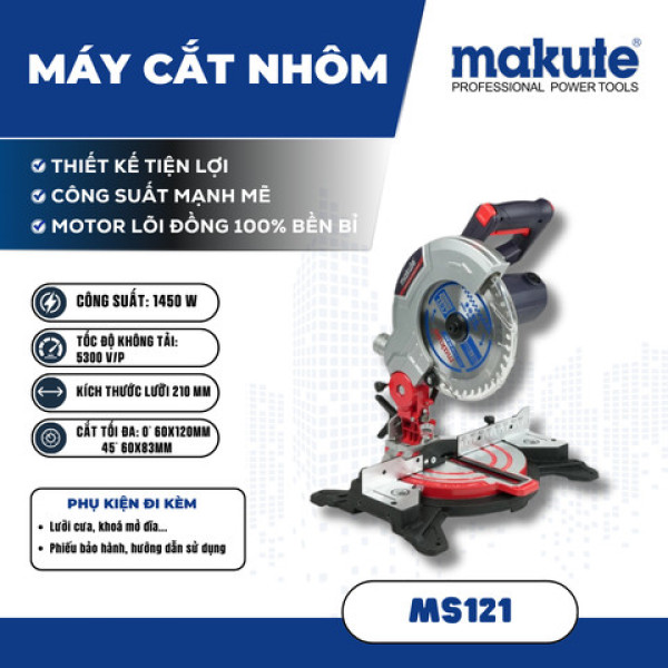 Máy cắt đa năng Makute MS121 đĩa 210mm công suất 1450W