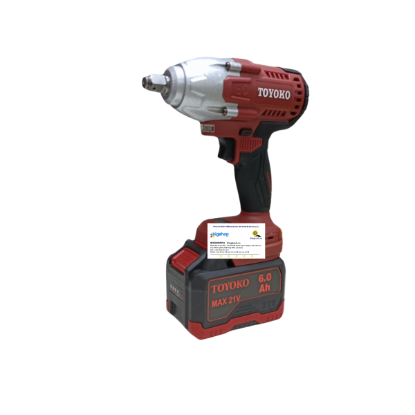 Máy vặn siết bulong dùng pin 21V Toyoko T0124G (600Nm)
