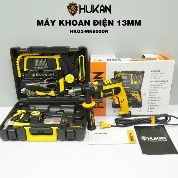Máy khoan điện 13mm Hukan HKG2-MK800DN