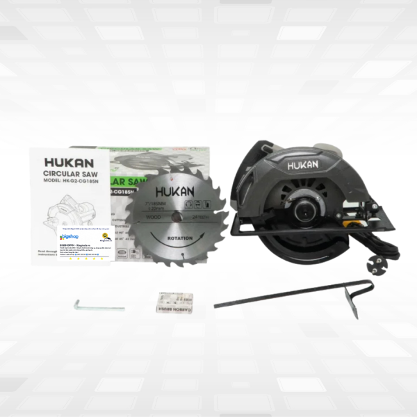 Máy cắt gỗ HUKAN G2-CG185N (GEN 2) - CS 1500W, Đĩa 185mm