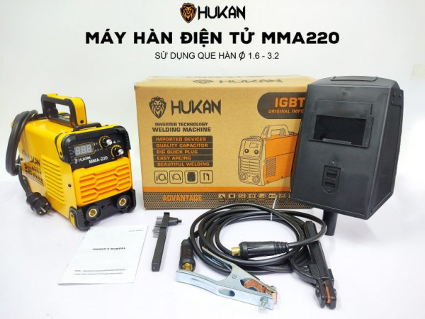 Máy hàn điện tử Hukan MMA-220 IGBT