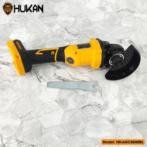 Máy cắt mài pin HuKan HK-AGC8000BL( Hộp nhựa + Thân máy +2 pin super 4.0 + 1 sạc 2A)