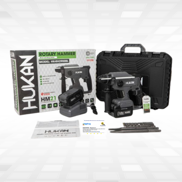 Máy khoan bê tông dùng pin 3 chức năng HUKAN HK-RH2900BL (Gen 2 Pro)