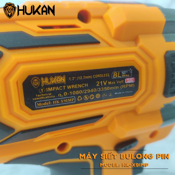 Thân máy siết bulong dùng pin Hukan HK-X9IMP
