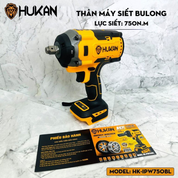 Thân máy siết Bulong pin Hukan BODY HK-IPW0750BL