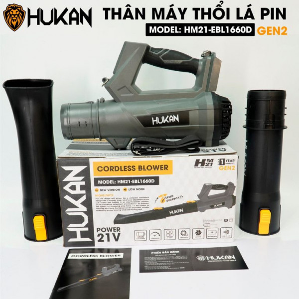 Thân máy thổi lá pin Hukan HM21-EBL1660D