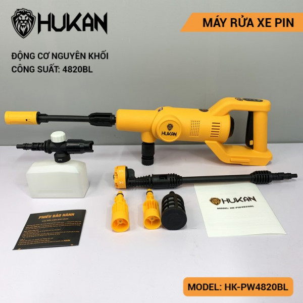 Máy rửa xe chạy pin Hukan HK-PW4820BL