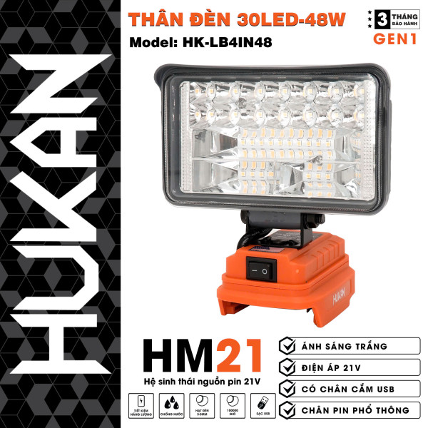 Thân đèn 30led-48W Hukan HK-LB4IN48