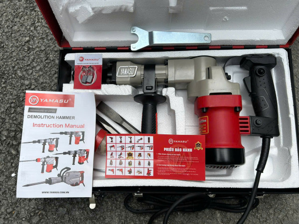 Máy đục bê tông 17mm Yamasu YMS-DBT0810G2 - tặng Kèm 2 mũi đục