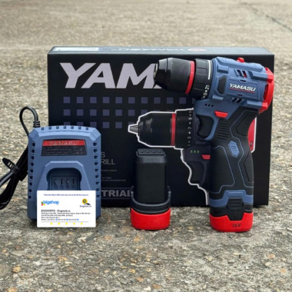 Máy khoan vặn vít Pin 16,8V Yamasu YMS-MKP1016G2W (2 PIN 2Ah)