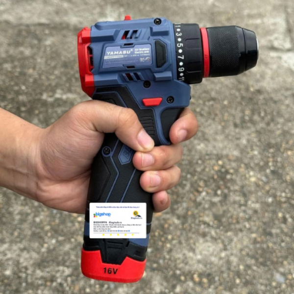 Máy khoan vặn vít Pin 16,8V Yamasu YMS-MKP1016G2W (2 PIN 2Ah)