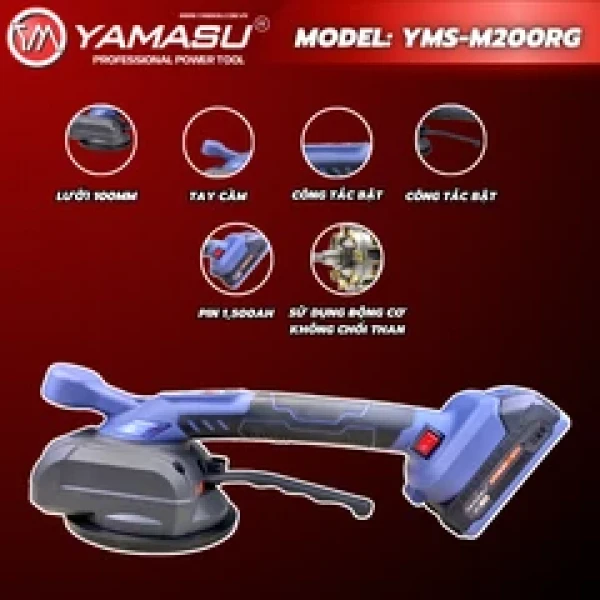 Máy hít- rung gạch động lực Pin 21V Yamasu YMS-M200RG