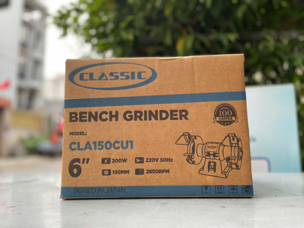 Máy mài 2 đá 150mm, dây đồng Classic CLA150CU1, 200W