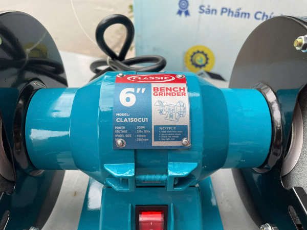Máy mài 2 đá 150mm, dây đồng Classic CLA150CU1, 200W