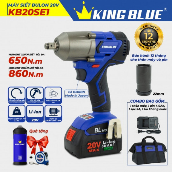Máy Siết Bulon 20V King Blue KB20SE1