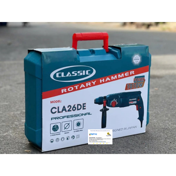 Máy khoan búa 3 chức năng CLASSIC CLA26DE (Công suất 1010W, mũi 26mm)