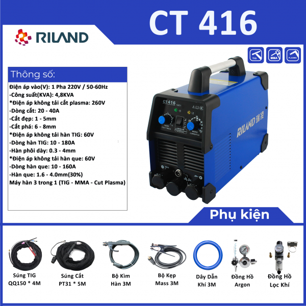 Máy hàn  Tig RILAND CT 416