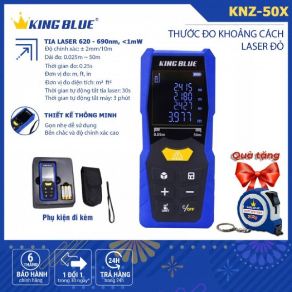 Thước Đo Khoảng Cách Laser Đỏ KNZ-50X