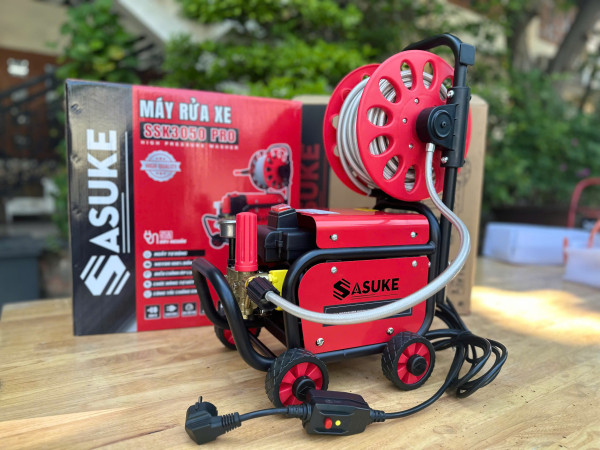 Máy xịt rửa xe cao cấp 3050W Sasuke SSK3050PRO (Có chỉnh áp)