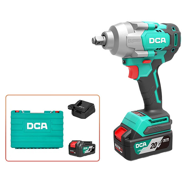 Máy siết bu lông không chổi than dùng pin 20V DCA ADPB698DM ( 1pin 5ah)