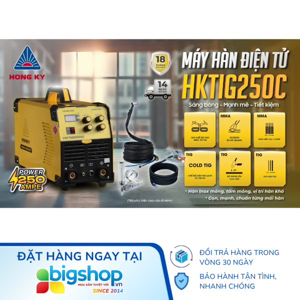 Máy hàn TIG lạnh Hồng Ký Master HKTIG250C (250A)