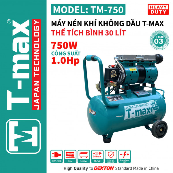 Máy nén khí không dầu TMAX TM750