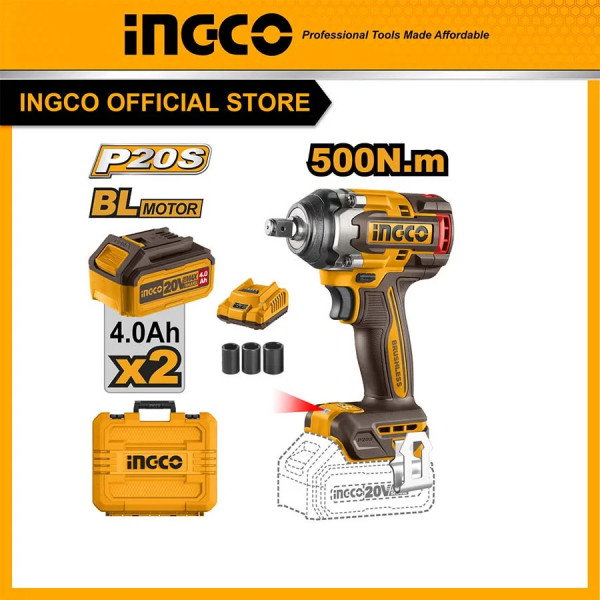Máy siết buloong không chổi than pin INGCO CIWLI2050