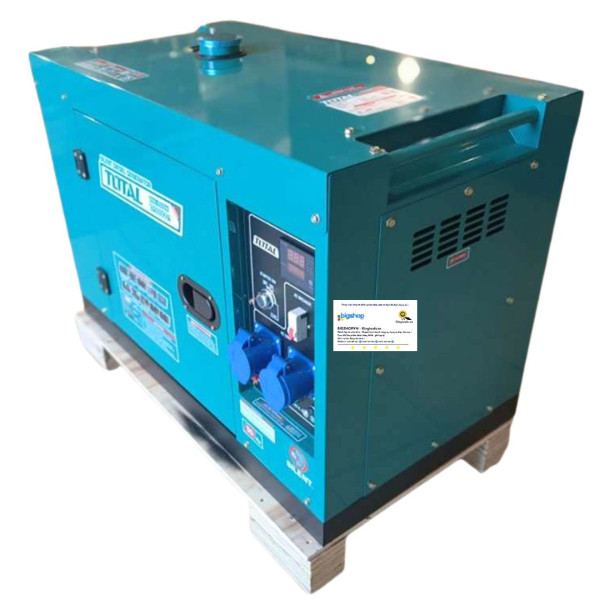 Tổ máy phát điện dùng dầu 6.5kW TOTAL TP265001