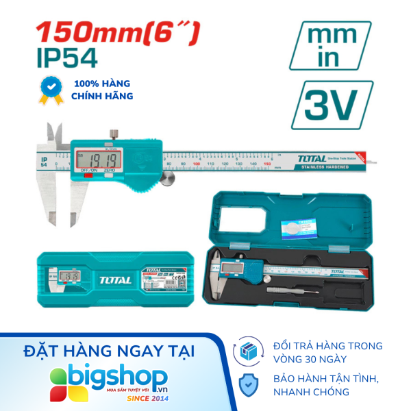 Thước cặp điện tử 150mm TOTAL TMT321506 (IP54)